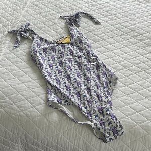 Beautiful new with tags Roller Rabbit monkey print one piece bathing suit